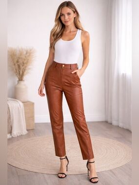 Wilfred Faux Leather Trousers | Size 4